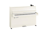 Yamaha B10 SC3 Silent Upright Piano in Polished White with Chrome Fittings | Thompson Pianos