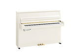 Yamaha B10 TC3 TransAcoustic Upright Piano in Polished White with Brass Fittings | Thompson Pianos