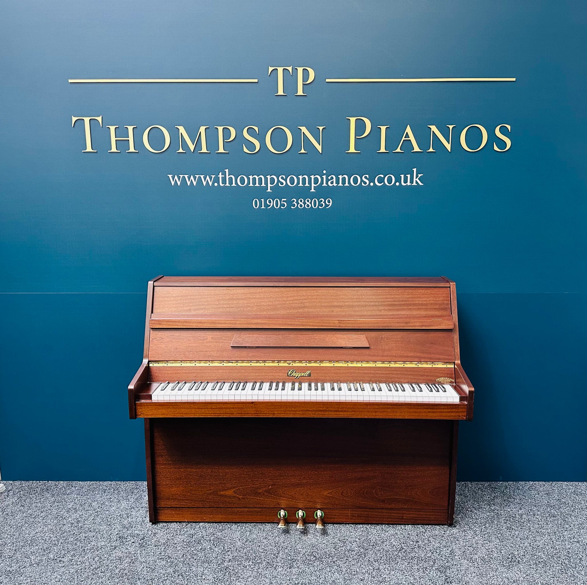 Chappell London Upright Piano - Satin Mahogany (Pre-Owned)