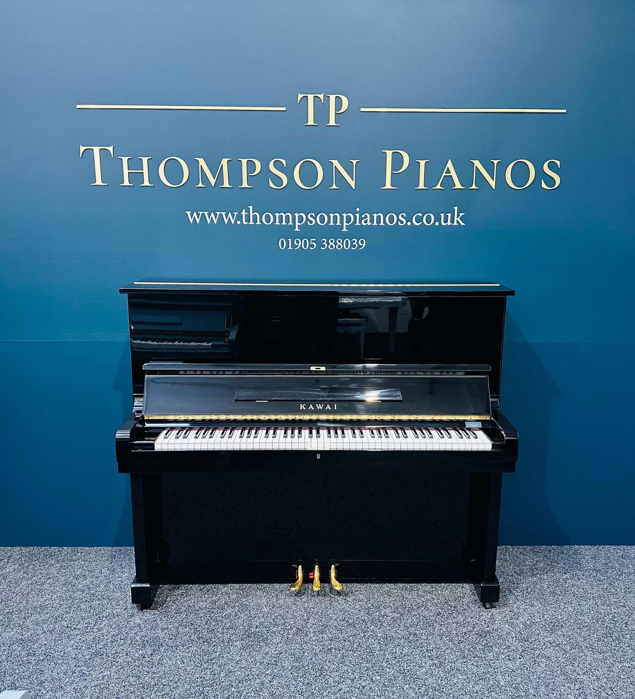 Kawai KU-2B Upright Piano, Polished Ebony (Certified Reconditioned Piano)