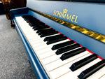 Schimmel Upright Piano (Stiffkey Blue) | Thompson Pianos