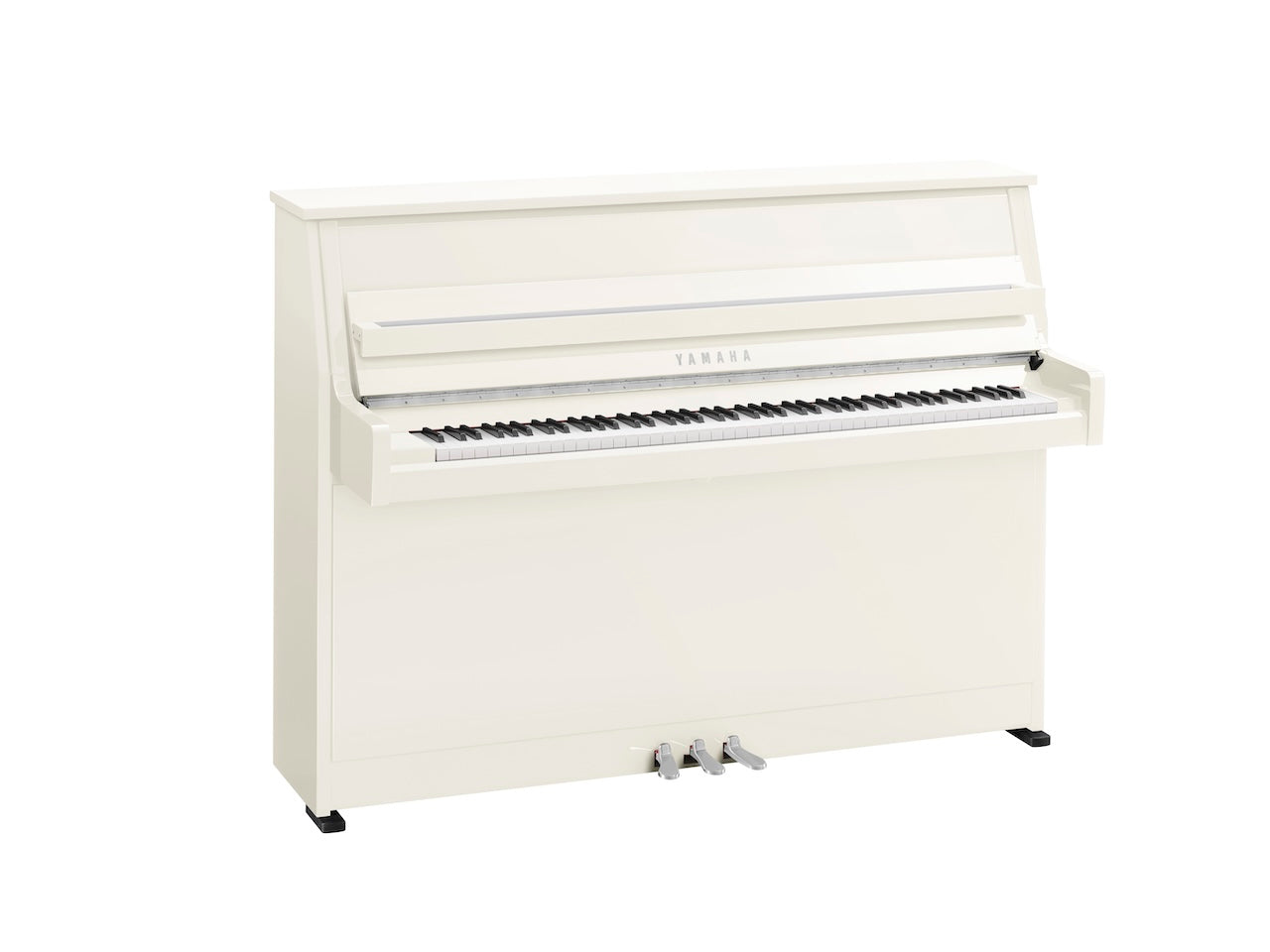 Yamaha B10 Upright Piano in Polished White with Chrome Fittings (PRE ORDER TODAY)