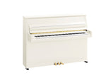 Yamaha B10 Upright Piano in Polished White with Brass Fittings (PRE ORDER TODAY) | Thompson Pianos