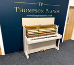 Yamaha P116 Upright Piano, Farrow & Ball Elephant’s Breath (Pre-Owned) | Thompson Pianos