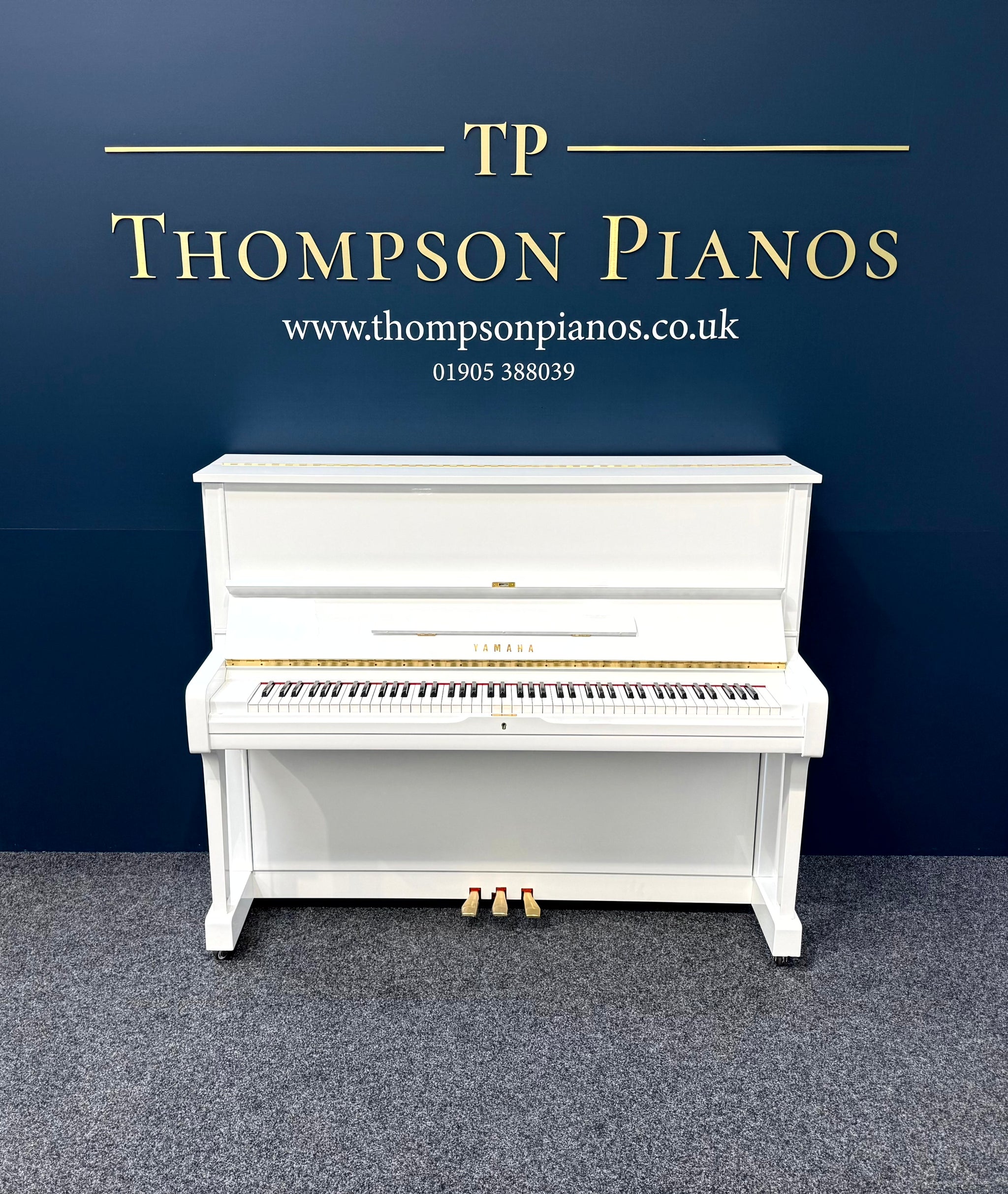 Yamaha U1A Upright Piano in Polished White – Made in Japan (1986/1987) – Reconditioned