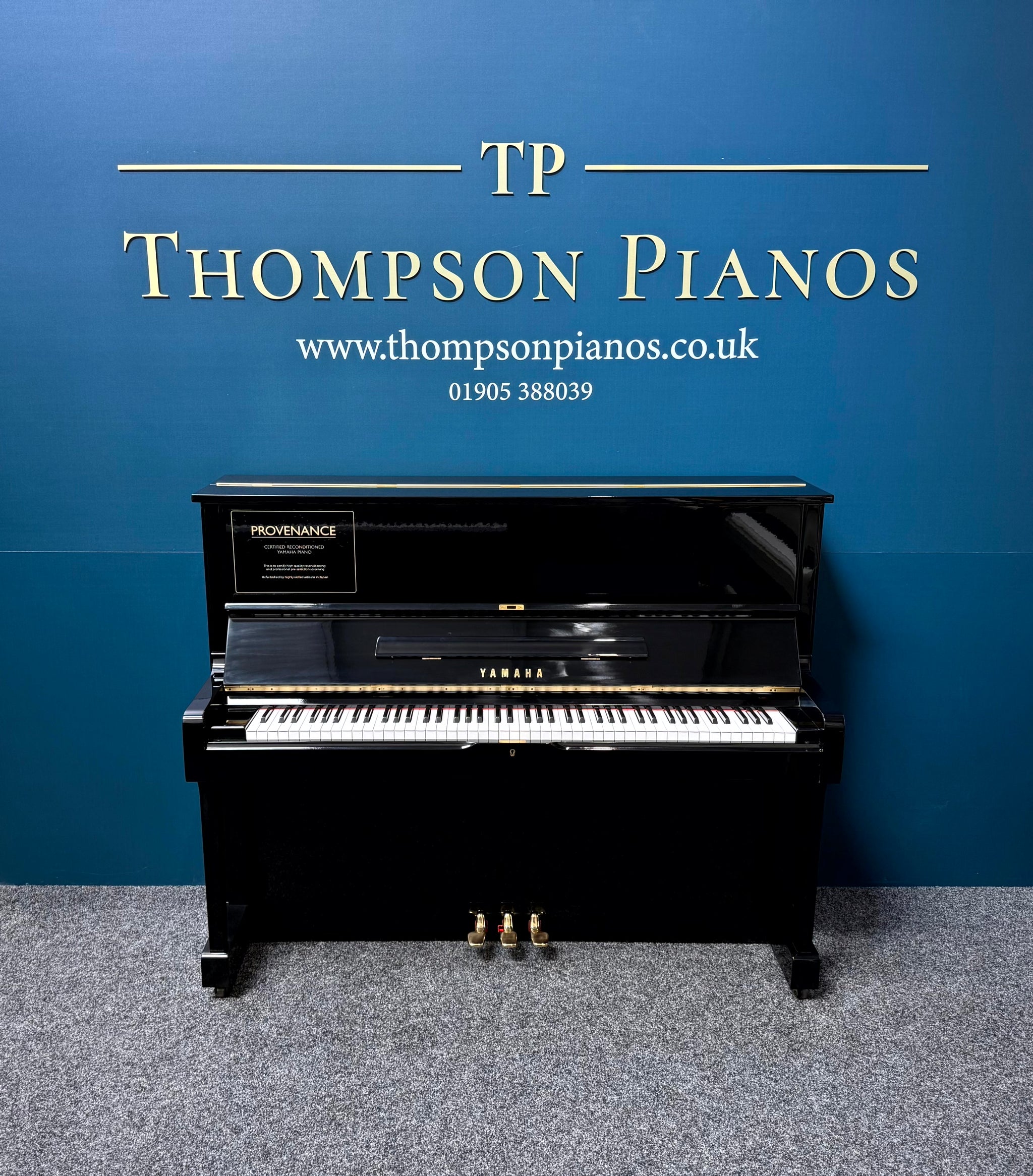 Yamaha U1H Upright Piano - Polished Ebony (Factory Reconditioned)