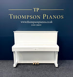 Yamaha U1H Upright Piano – Polished White – Reconditioned – Made in Japan (1977) | Thompson Pianos