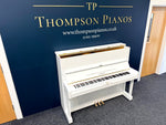 Yamaha U1H Upright Piano – Polished White – Reconditioned – Made in Japan (1977) | Thompson Pianos