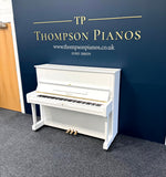 Yamaha U1H Upright Piano – Polished White – Reconditioned – Made in Japan (1977) | Thompson Pianos