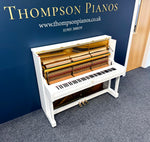 Yamaha U1H Upright Piano – Polished White – Reconditioned – Made in Japan (1977) | Thompson Pianos
