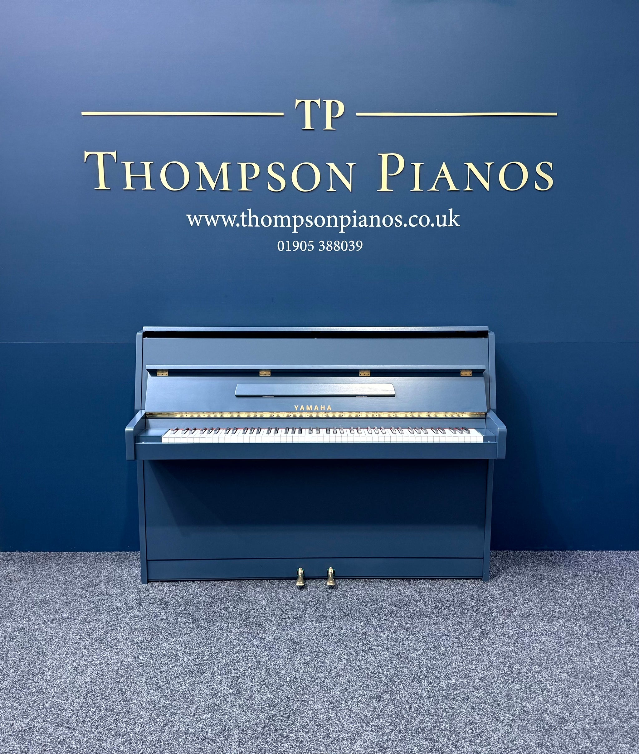 Yamaha YK-101 Upright Piano Hague Blue (Pre Owned)